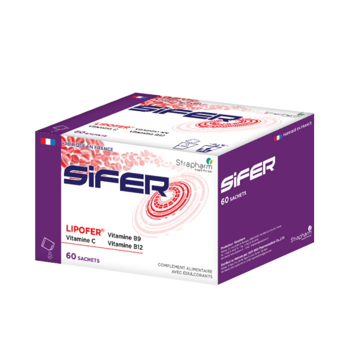 VIÊN UỐNG BỔ SUNG SẮT SIFER (60 GÓI)